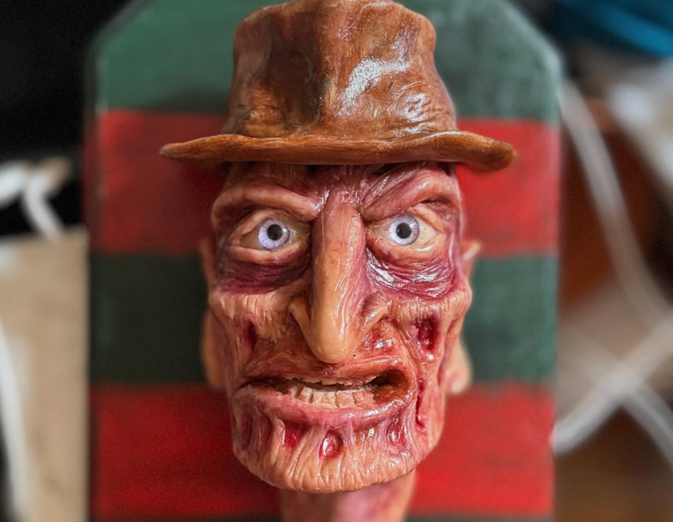 Wall Hanging Freddy Sculpture, Nightmare on Elm Street